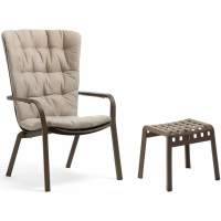 Комплект пластиковой мебели Folio Poggio Nardi табак, бежевый