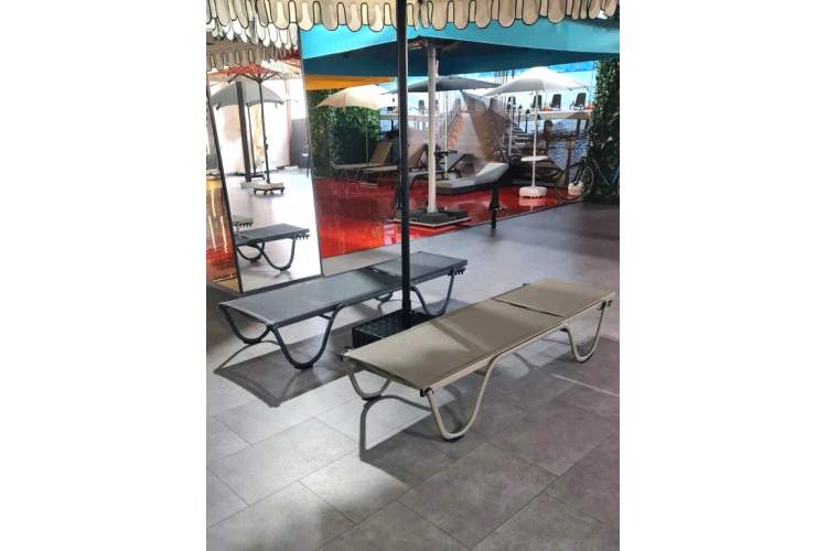 Шезлонг-лежак металлический Ankara THEUMBRELA SEMSIYE EVI SM-02, 5102-8