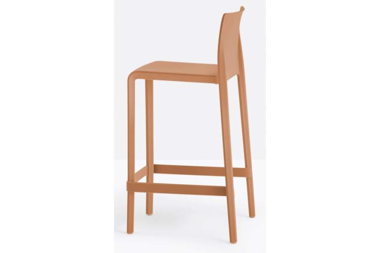 Стул пластиковый полубарный Volt PEDRALI терракотовый