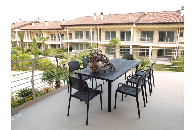 Стол пластиковый раздвижной Libeccio Nardi антрацит-3