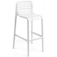 Стул пластиковый барный Doga Stool Nardi белый Стул пластиковый барный Doga Stool Nardi белый