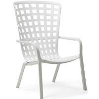 Лаунж-кресло пластиковое Folio Nardi белый