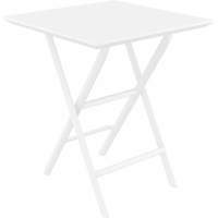 Стол пластиковый складной Helen Folding Table 60 Siesta Contract белый