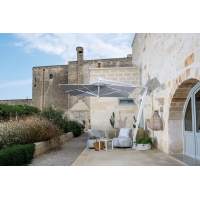 Зонт профессиональный Pompei Braccio Scolaro белый, серый