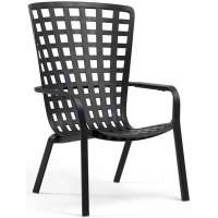 Лаунж-кресло пластиковое Folio Nardi антрацит пластиковый