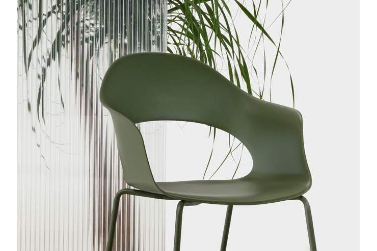 Кресло пластиковое Lady B Go Green Scab Design оливковый-7