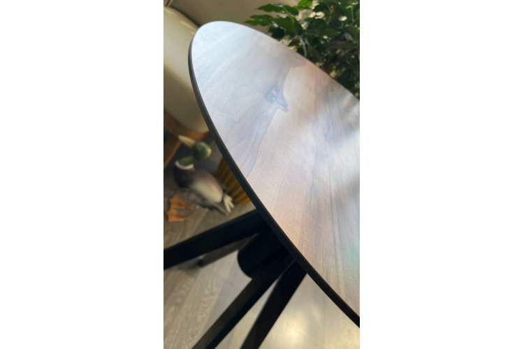 Стол обеденный Fuoz HPL Genart черный, индийский шесман-8