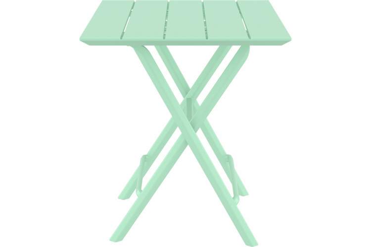 Стол пластиковый складной Helen Folding Table 60 Siesta Contract опаловый зеленый-5