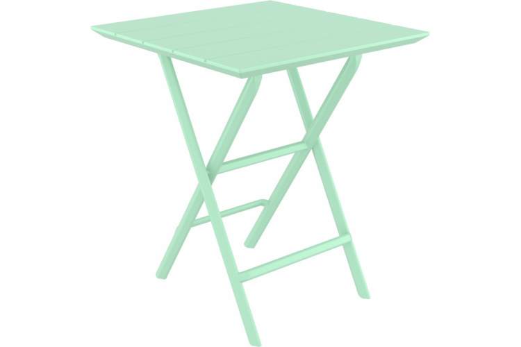 Стол пластиковый складной Helen Folding Table 60 Siesta Contract опаловый зеленый-4