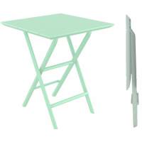 Стол пластиковый складной Helen Folding Table 60 Siesta Contract опаловый зеленый