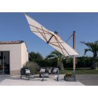 Зонт профессиональный Galileo Wood Scolaro имитация ироко, слоновая кость