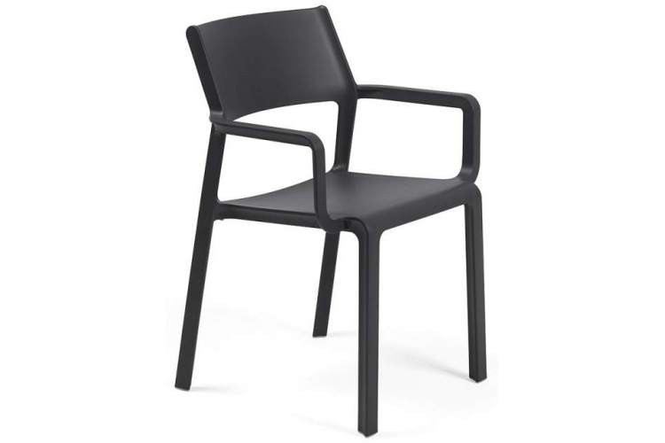 Кресло пластиковое Trill Armchair Nardi антрацит