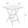 Стол пластиковый складной Helen Folding Table 60 Siesta Contract опаловый зеленый
