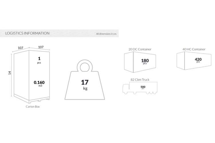 Стол пластиковый Sky Table Ø105 Siesta Contract оливковый-3