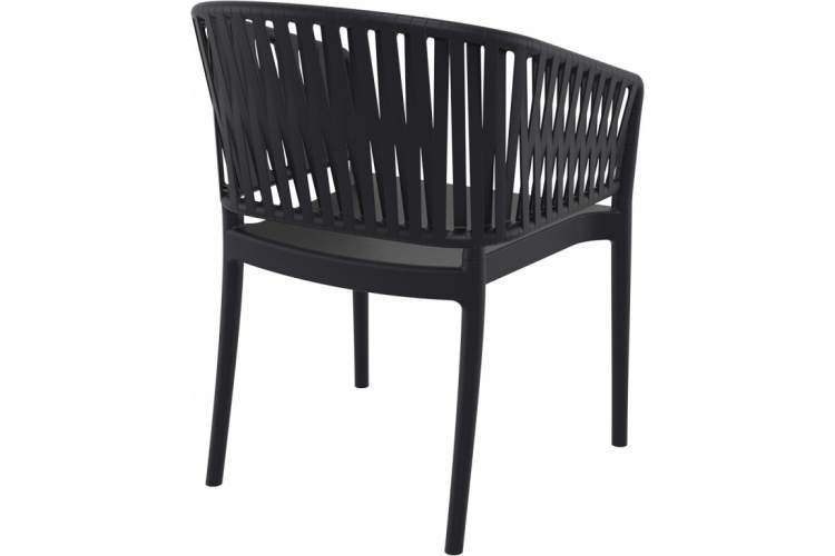 Кресло пластиковое Portofino Siesta Contract черный-6