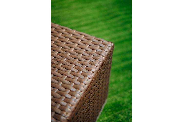 Столик плетеный журнальный Tama ReeHouse коричневый люкс-5