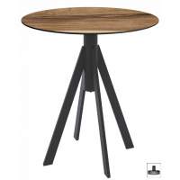 Стол обеденный Fuoz HPL Genart черный, индийский шесман