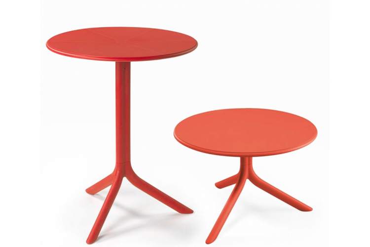 Стол пластиковый обеденный Spritz + Spritz Mini Nardi коралловый-4