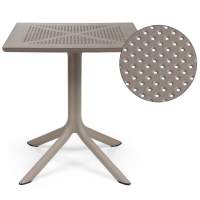 Стол пластиковый обеденный Clip 70 Nardi тортора