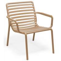 Лаунж-кресло пластиковое Doga Relax Nardi капучино пластиковый