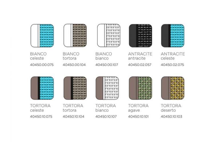 Шезлонг-лежак пластиковый Atlantico Nardi тортора, голубой-2