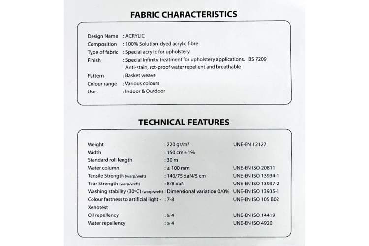 Матрас для шезлонга Mattress Acrylic ReeHouse светло-бежевый-3