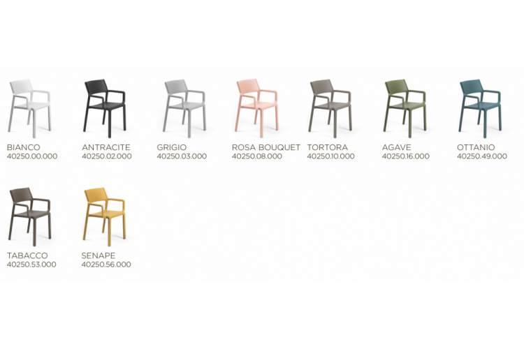 Кресло пластиковое Trill Armchair Nardi антрацит-2