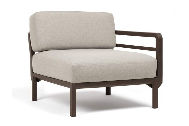 Диван пластиковый с подушками Maximo 2 Nardi терра, жемчуг-5