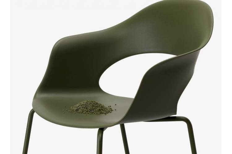 Кресло пластиковое Lady B Go Green Scab Design оливковый-6