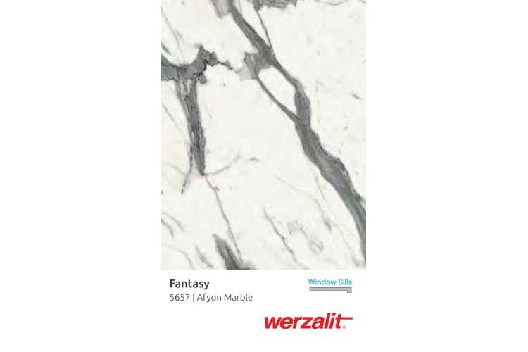 Стол обеденный Fuoz Werzalit Fantasy Genart черный, афьонский мрамор-1
