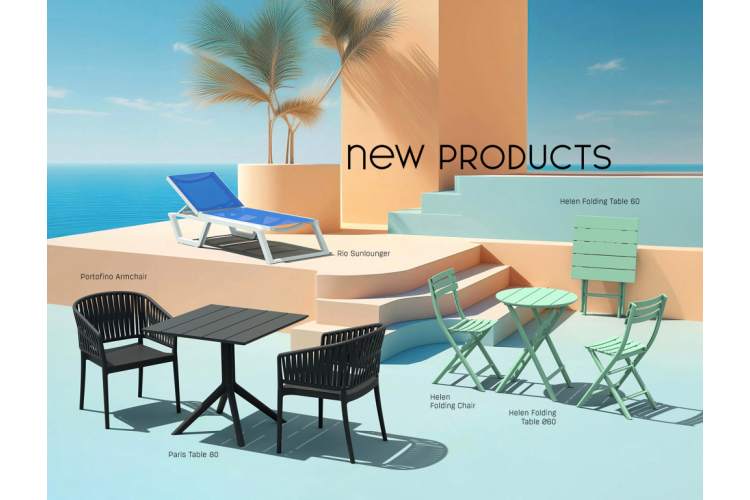 Стол пластиковый складной Helen Folding Table 60 Siesta Contract опаловый зеленый-8