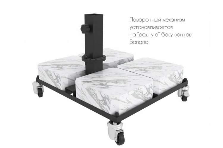 Механизм поворота зонта на 360 градусов для Banana Classic Details THEUMBRELA SEMSIYE EVI коричневый-3