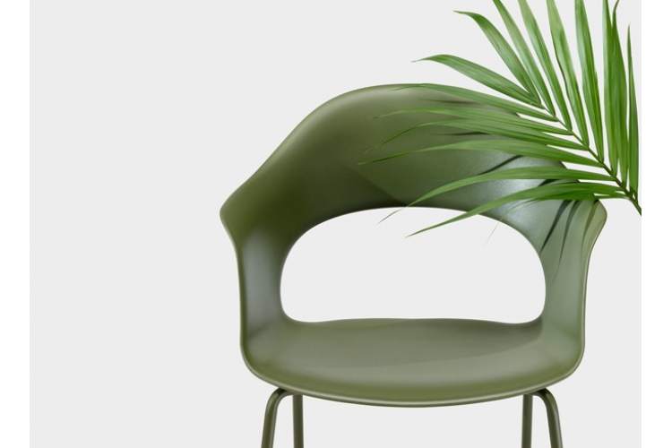 Кресло пластиковое Lady B Go Green Scab Design оливковый-5