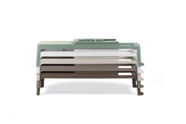 Шезлонг-лежак пластиковый Plano Nardi бежевый-8