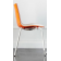 Стул пластиковый Zebra Bicolore 4 legs Scab Design хром, белый, оранжевый