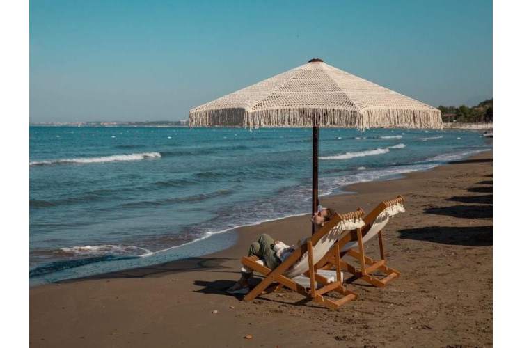 Зонт профессиональный Ø2.5 м Avocado Boho THEUMBRELA SEMSIYE EVI бежевый