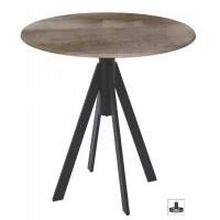 Стол обеденный Fuoz Werzalit Woodart Genart черный, исландский дуб 2