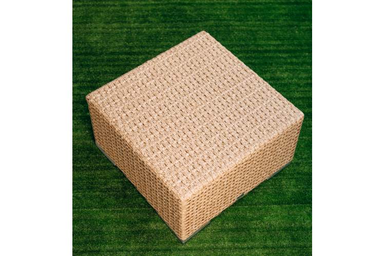 Столик плетеный журнальный Tama ReeHouse бежевый люкс-4