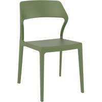 Стул пластиковый Snow Siesta Contract оливковый пластиковый