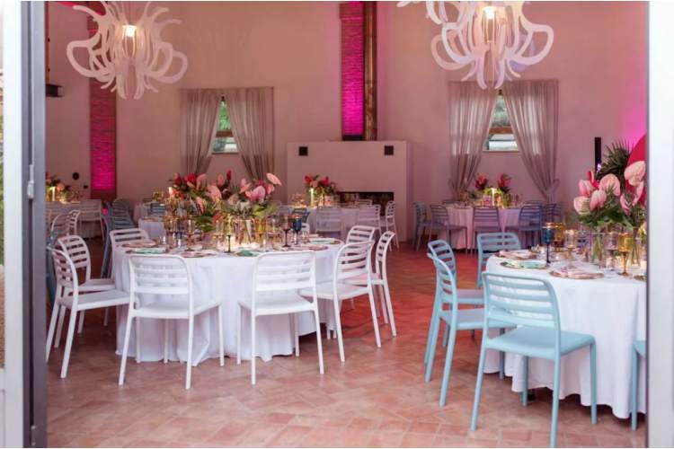 Стул пластиковый Costa Bistrot Nardi голубой-4