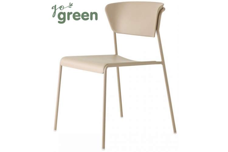 Стул пластиковый Lisa Technopolymer Go Green Scab Design тортора