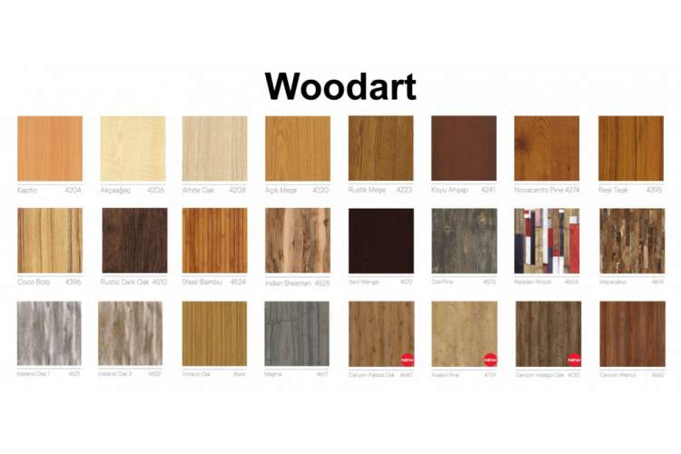 Стол обеденный Fuoz Werzalit Woodart Genart черный, исландский дуб 2-3