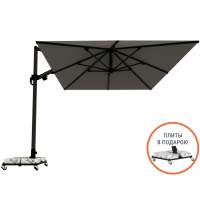 Зонт профессиональный 3х4 м Banana Plus THEUMBRELA SEMSIYE EVI черный, серый