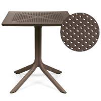 Стол пластиковый обеденный Clip 70 Nardi табак