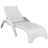 Шезлонг пластиковый GS 1009 (Fiji) Siesta Contract белый