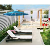 Зонт пляжный профессиональный Kiwi Clips THEUMBRELA SEMSIYE EVI белый, голубой