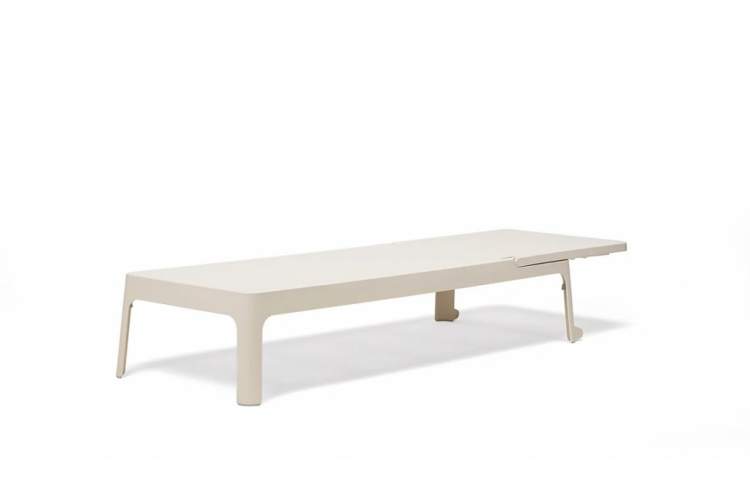 Шезлонг-лежак пластиковый Plano Nardi бежевый-6