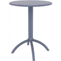 Стол пластиковый Octopus Siesta Contract темно-серыйтемно-серый пластиковый