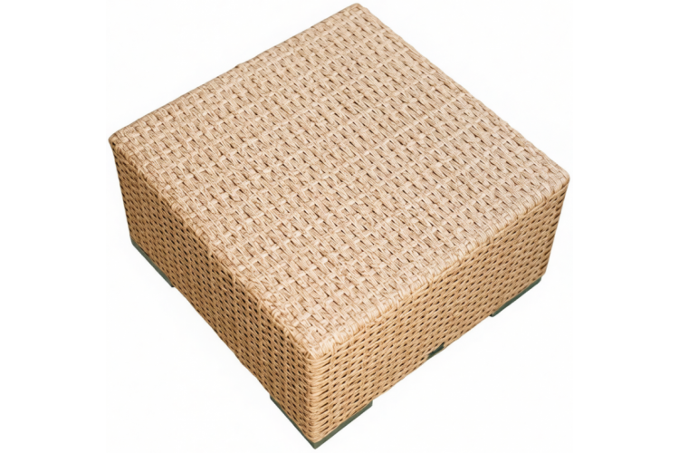 Столик плетеный журнальный Tama ReeHouse бежевый люкс