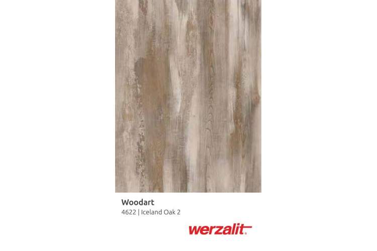 Стол обеденный Fuoz Werzalit Woodart Genart черный, исландский дуб 2-1